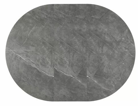 Стол обеденный SIGNAL ANGEL II эффект серого мрамора/черный 120-160/120