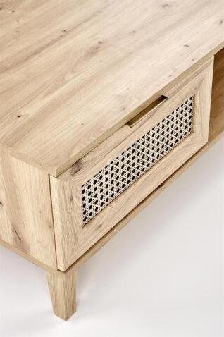 Стол журнальный HALMAR BORNEO LAW-1 дуб артизан/черный