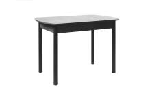 Стол ВВР ЛДСП Раздвижной Камень Темный/Прямое черный, 110/150/70
