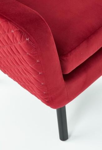 Кресло HALMAR MARVEL бордовый/черный