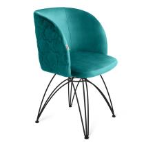 Стул Sheffilton SHT-ST33-1/S112 альпийский бирюзовый/черный муар