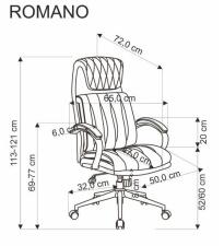 Кресло компьютерное HALMAR ROMANO черный