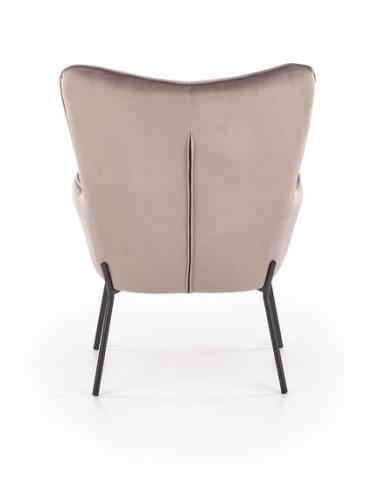 Кресло HALMAR CASTEL серый/черный