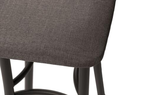 Табурет ВВР Квадрат бурый/черный, рогожка