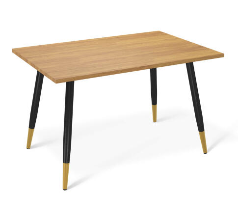 Стол Sheffilton SHT-TU14/TT46 120/80 черный муар/золото/дуб