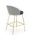 Стул барный HALMAR H113 черный/белый