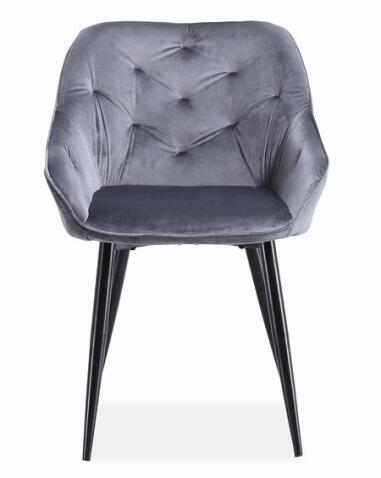 Стул HALMAR K487 серый/черный