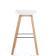 Стул барный SIGNAL STING белый/дуб