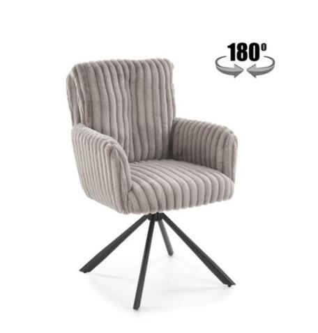 Стул HALMAR K572 серый/черный, поворотный