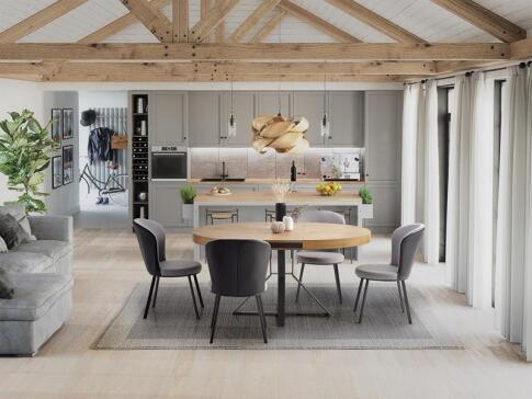 Стол обеденный HALMAR MERCY дуб золотой/черный 120-160/120