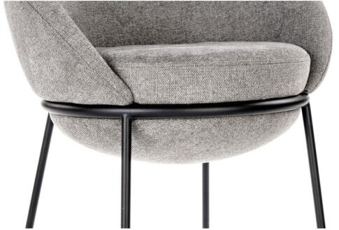 Стул HALMAR K482 серый/черный