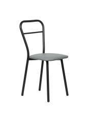 Стул ВВР Браун серый/черный, экокожа