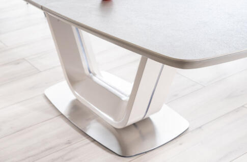 Стол обеденный SIGNAL ARMANI Ceramic серый мат 160-220/90