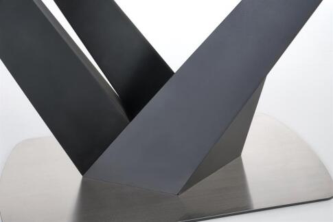 Стол обеденный HALMAR PATRIZIO темно-серый/черный 160-200/90