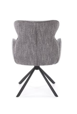 Стул HALMAR K571 серый/черный, поворотный