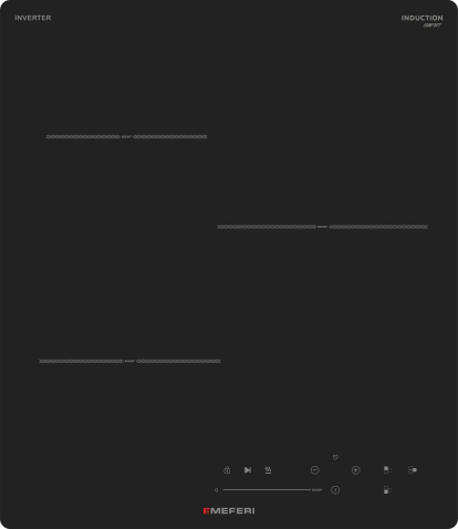 Варочная панель индукционная с инвертором MEFERI MIH453BK COMFORT