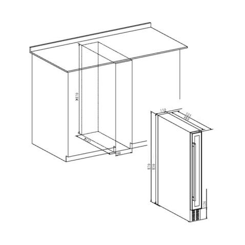 Винный шкаф WEISSGAUFF WWC-7 B
