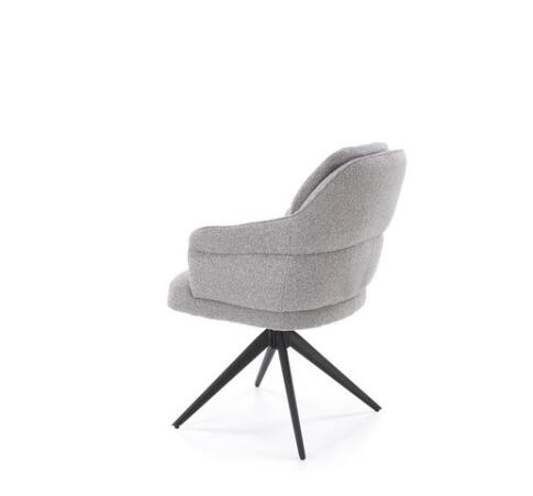 Стул HALMAR K570 серый/черный, поворотный