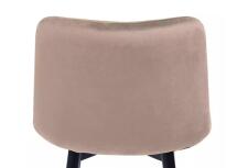 Стул барный SIGNAL CHIC H-2 Velvet Bluvel 28 бежевый/черный мат