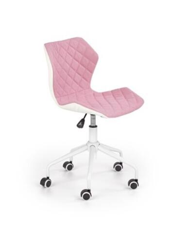 Кресло компьютерное HALMAR MATRIX 3 розово-белый/белый