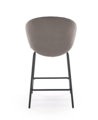 Стул барный HALMAR H121 серый/черный