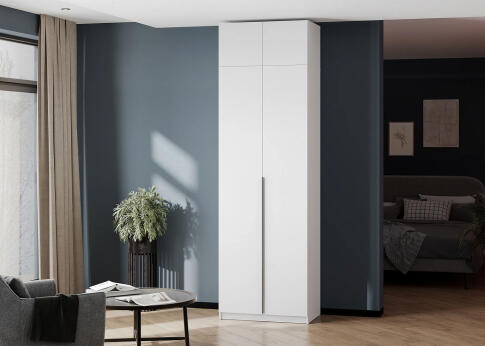 Шкаф NN Мебель ШК 5 (800) Антресоль Белый текстурный