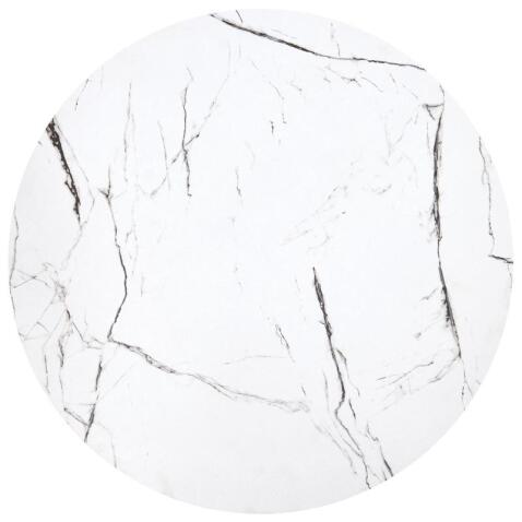 Комплект HALMAR JAVA (2 стола журнальных) белый мрамор/черный