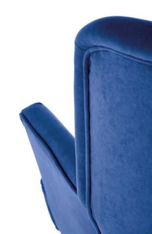 Кресло HALMAR DELGADO темно-синий/черный