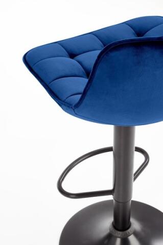 Стул барный HALMAR H95 темно-синий/черный