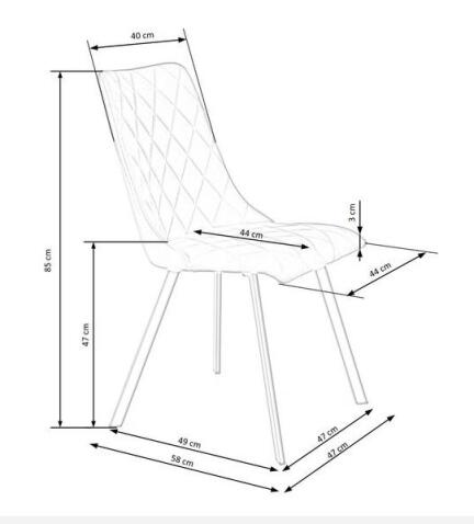Стул HALMAR K450 темно-зеленый/черный