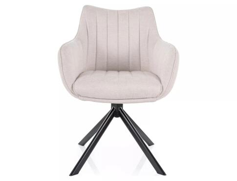 Стул SIGNAL AZALIA Brego 22 светло-бежевый/черный, поворотный