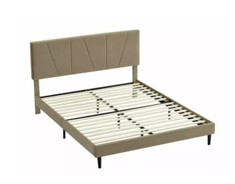 Кровать SIGNAL SAVANA Velvet Bluvel 28 бежевый, 160/200