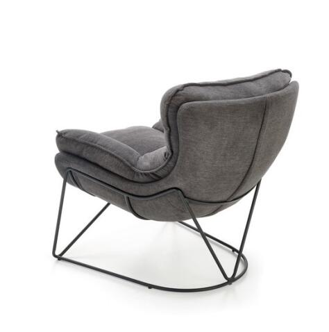 Кресло HALMAR VOLKER темно-серый/черный