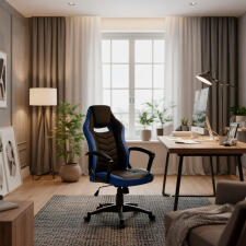 Кресло компьютерное SIGNAL CAMARO черный/синий