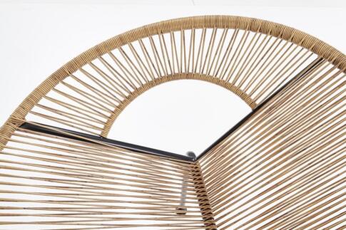 Стул HALMAR BARI ротанг/черный