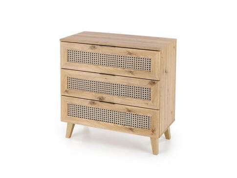 Комод HALMAR BORNEO KM-2 дуб артизан/черный