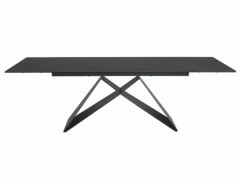 Стол обеденный SIGNAL WESTIN Ceramic Sahara Noir черный/черный мат 160-240/90