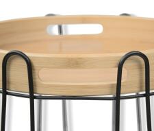 Стол журнальный Sheffilton SHT-CT26 артикул Сж-118 прозрачный лак/черный муар