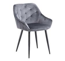 Стул HALMAR K487 серый/черный