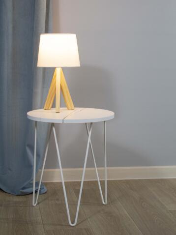 Стол журнальный Sheffilton SHT-CT79 белый мрамор/белый муар