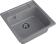 Кухонная мойка GRANFEST QUARZ Z-48 темно-серый + сифон