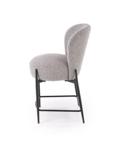 Стул барный HALMAR H126 серый/черный