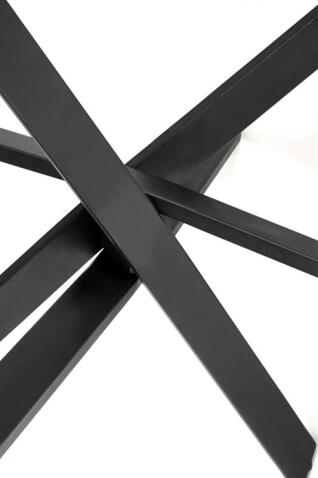 Стол обеденный HALMAR EDGAR 2 белый мрамор/черный 100