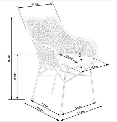Стул HALMAR K336 темно-коричневый
