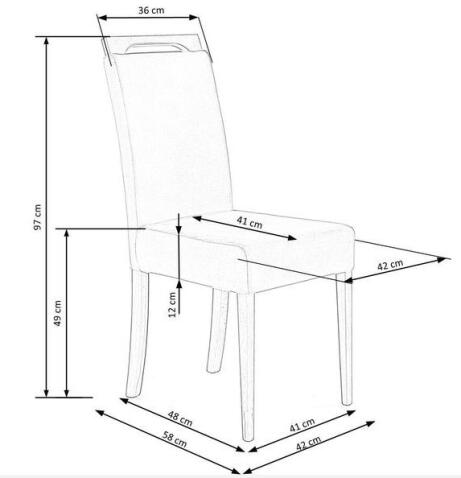 Стул HALMAR CLARION 2 Monolith 09 бежевый/черный