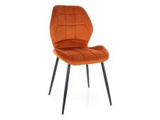 Стул SIGNAL JAKE Velvet Bluvel 4215 корица/черный