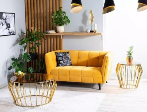 Диван SIGNAL CASTELLO 2 Velvet Bluvel 68 карри/венге