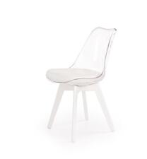 Стул HALMAR K245 белый/бесцветный