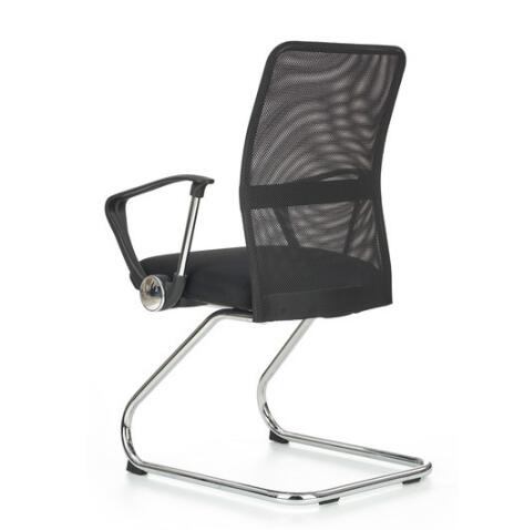 Кресло компьютерное HALMAR VIRE SKID черный/хром