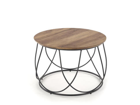 Стол журнальный HALMAR NUBIRA орех/черный, 60/41